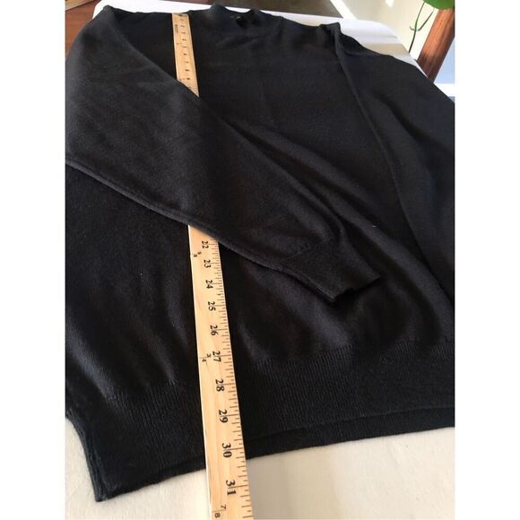 Mens FRANCO ROSSI ITALY Wool Blend Black Pullover Sweater SZ XL - Picture 9 of 11
